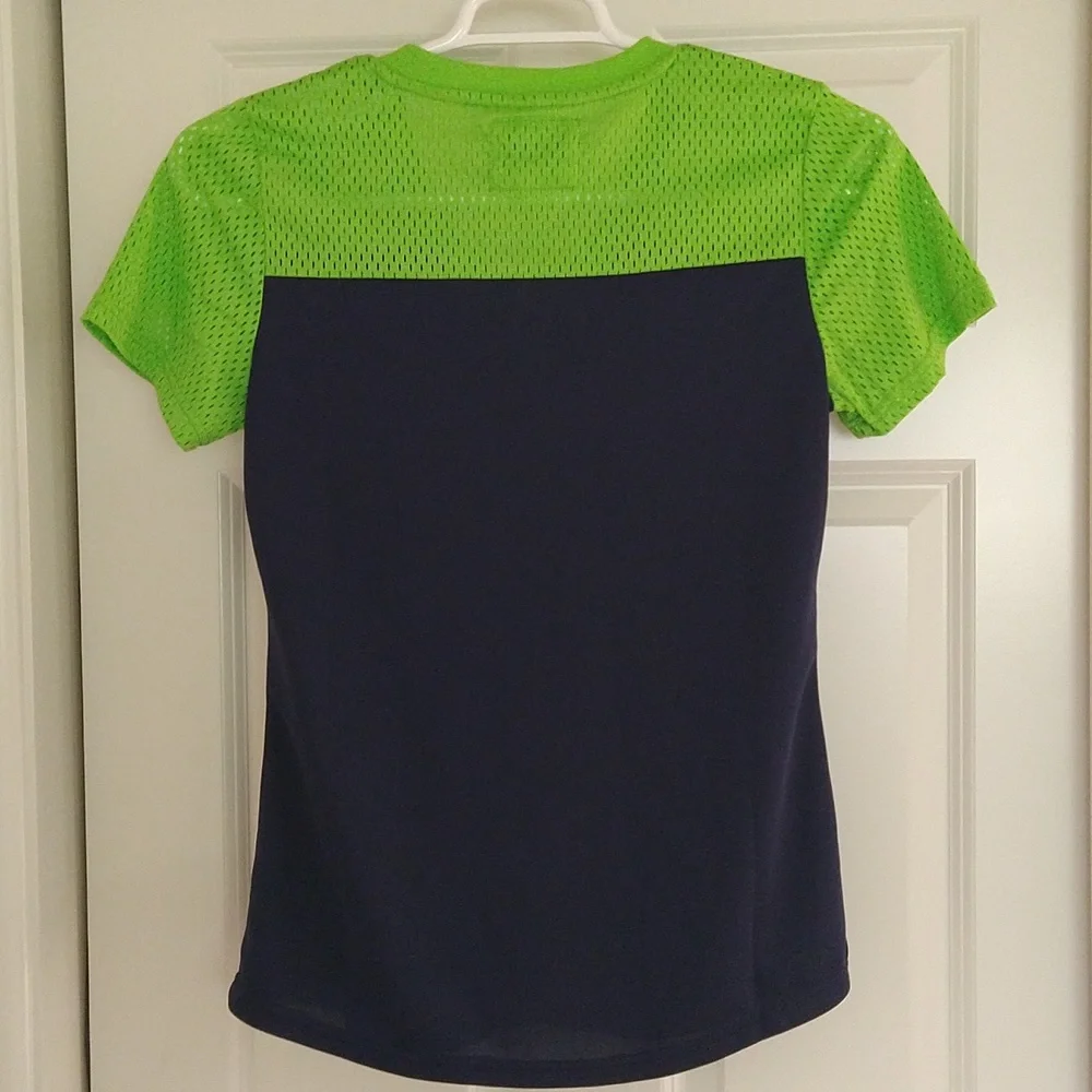 *ATTENTION SEAHAWK FANS* Women's Seahawk Shirt with Lace Up Detailing, Size M - Picture 2 of 4